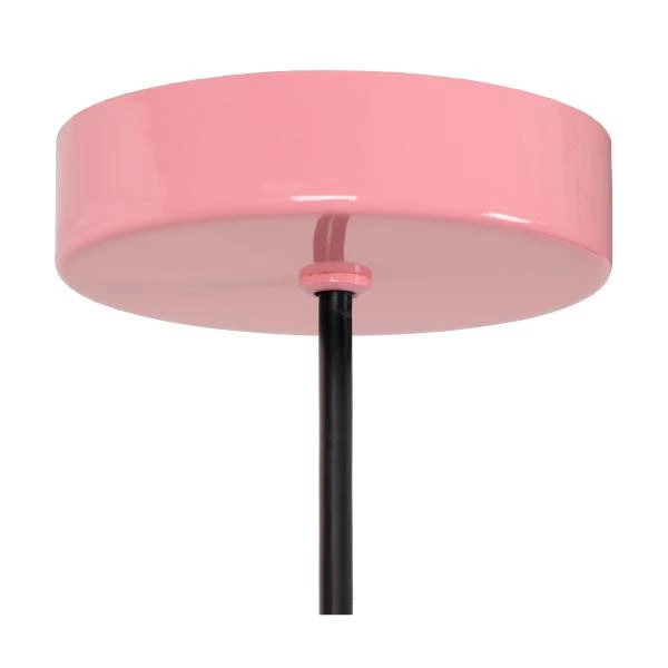 Lucide MACARONS - Lámpara colgante - Ø 24,5 cm - 1xE27 - Rosa - detalle 3